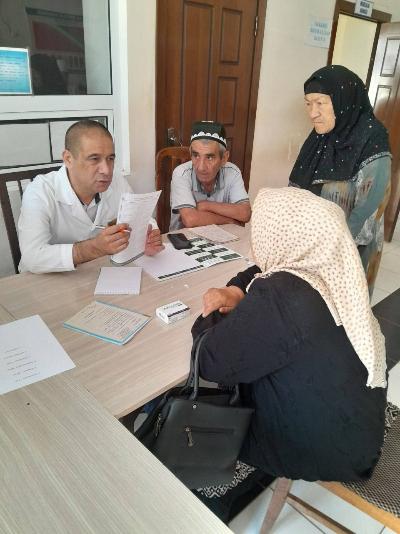 For human dignity! On May 21, 2025 in the 46th SP under Chust MRO of Namangan oblast conducted a screening survey of the population over 40 years of age