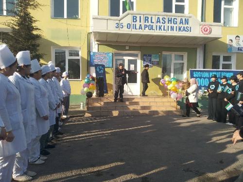 On January 13, 2026, a screening event was held in operating room 35 for people over 40 years of age, with the participation of a specialist from the Namangan branch of the RSNPMCE.