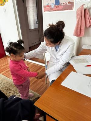 On February 12, 2025, a medical examination of 42 children was conducted in Samarkand Regional Children's Home by Ulugova H.T., a doctor-endocrinologist of RSSPMCESF.
