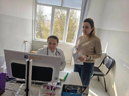 On March 24, 2025, 66th SP-service of Yangi-Khayot district was checked by G.A. Nuriddinova, endocrinologist of Tashkent branch of RSSPMCE named after academician Y.H. Turakulov.