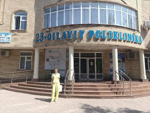 26.06.2025 йил Академик Ё.Х Тўрақулов номидаги РИЭИАТМ Тошкент шахар филиали энокринологи Рахманова Х.А. томонидан Учтепа тумани 23-ОП хизмати ўрганилди.