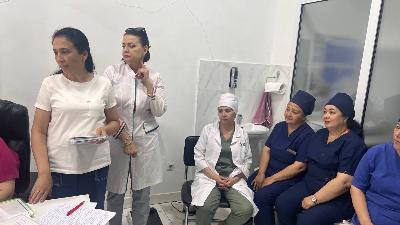 On 11.06.2025, E.A.Kan, endocrinologist of Tashkent city branch of RSNPMCE named after academician Y.H.Turakulov, supervisor of Almazar district, conducted inspection of service 19-SP of Almazar district.