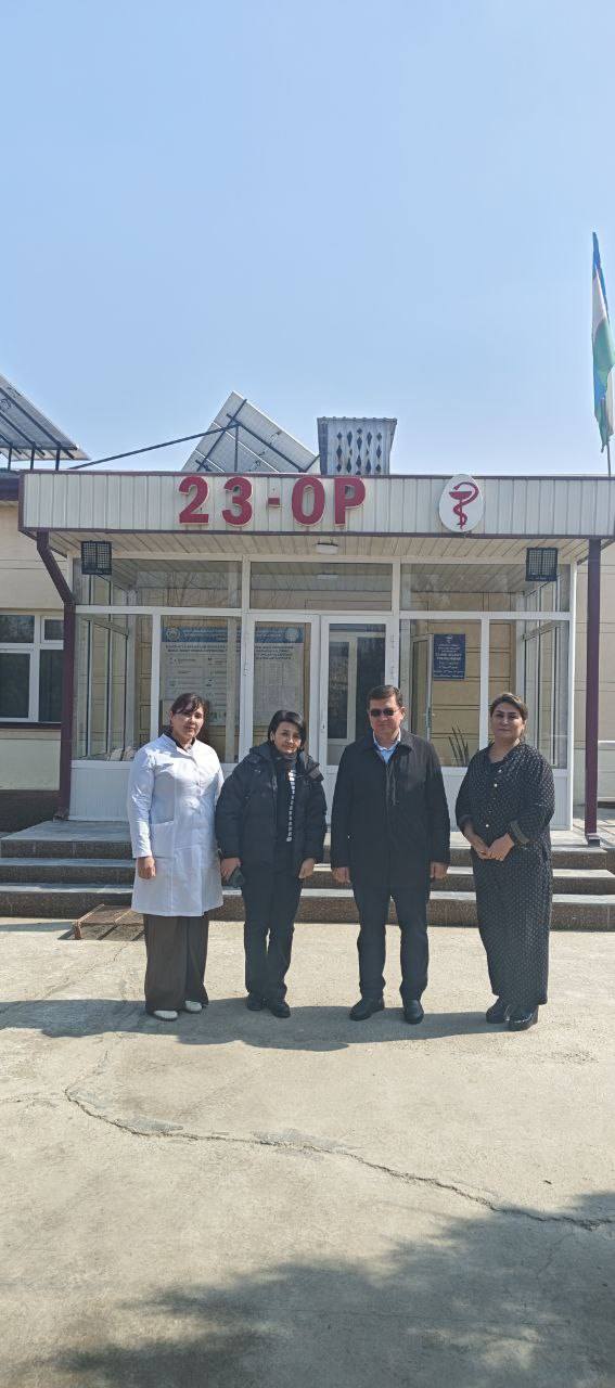 For human dignity! On March 16, 2026, an inspection and monitoring of the endocrinology services provided to the population of the 23rd SPP, Uzbek SPP, and Khushartin SPP of the Kyzyltepa district was conducted.
