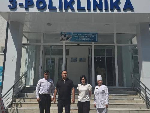 For human dignity! From May 12-14, 2026, RSSPMCE employee H.A. Begmatova reviewed the activities of the endocrinology service provided to the population at the MCP, 8 SPs in the Asak and Markhamat districts and the city of Andijan.
