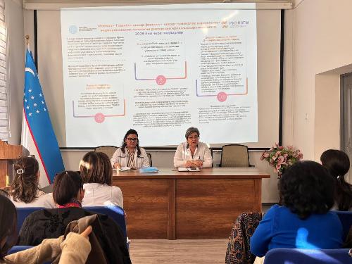 On November 25, 2025, a meeting was held at the administration of the Tashkent City Branch of the RSNPMCE with curators and endocrinologists from the city's districts. 