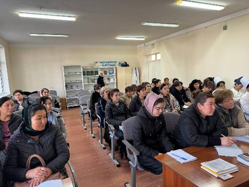 For human dignity! On February 26, 2025, L. Murtazaeva, an employee of the RSNPMCE Academician named after E.H. Turakulov, held a training seminar in the conference hall of the Angora District Medical Association.