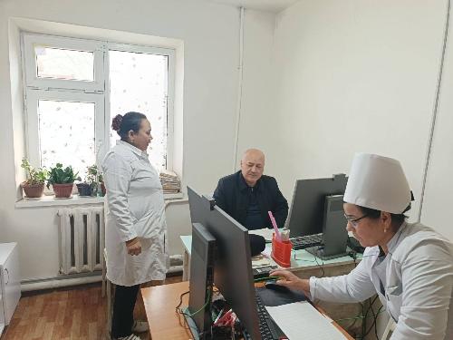  Поп туман тиббиёт бирлашмасига карашли КТМП сида   40 ёшдан юқори ахоли  уртасида  қандли диабет  касаллигини эрта  аниқлаш  мақсадида скрининг  текшируви утказилди.