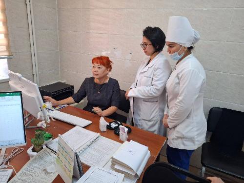 On March 11, 2025, in the 19th SP-service of Almazar district, an examination of endocrinologist E.A.Kana of Tashkent branch of RSSPMCE named after academician E.H.Turakulov was conducted.