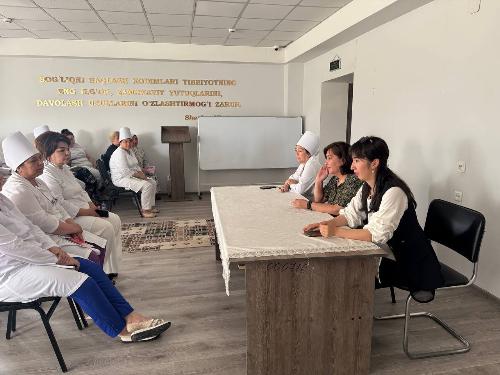On May 29, 2025 the services of the 43rd family polyclinic of Shaykhantokhur district were studied by an endocrinologist of the Tashkent branch of RSNPMCE named after Academician Y.H.Turakulov