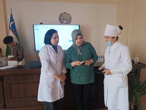 On February 25, 2025, endocrinologist M.I. Alimova of Tashkent branch of RSNPMCE named after academician E.H. Turakulov conducted an inspection of the MCH service of Mirzo-Ulugbek district. 