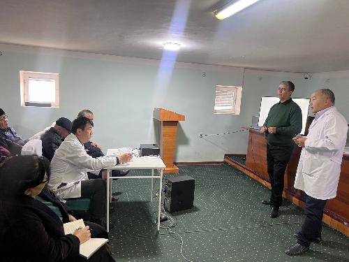 2026-yil 12 fevral kuni Nurobod tumaniga tuman kuratori A.A.Yusupova hamda endokrinolog A.E. Xamzayev tomonidan ishchi tashrif amalga oshirildi.