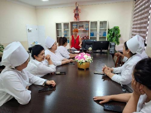 On 24.06.2025, E.A.Kan, endocrinologist of Tashkent city branch of RSNPMCE named after academician Y.H.Turakulov, supervisor of Almazar district, conducted an inspection of 21-SP service of Almazar district.