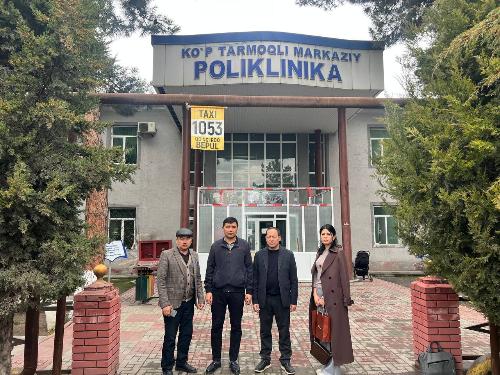 HEALTH MARATHON! On 26.02.2026, RSPMCE employee K. V. Komilzhonova conducted an in-depth medical examination of the population in the Altynkulsky District of the Medical Center.