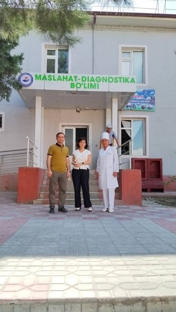 Во благо человека!!! 26 июня 2026 года в поликлинике № 2 «Галлаорол» пилотного района Джизакской области изучили состояние эндокринологической службы в первичном звене здравоохранения. 