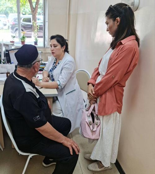 On 16.06.2025, endocrinologist of Tashkent branch of RSNPMCE named after academician Y.H.Turakulov Gulomov S.S. conducted an inspection of Yashnabad district MCHT service.