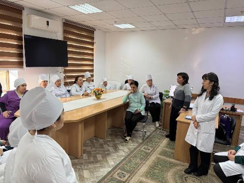 On January 21, 2026, a lecture was given to the medical staff of the 47th Shaykhontohur operational department of the city of Tashkent