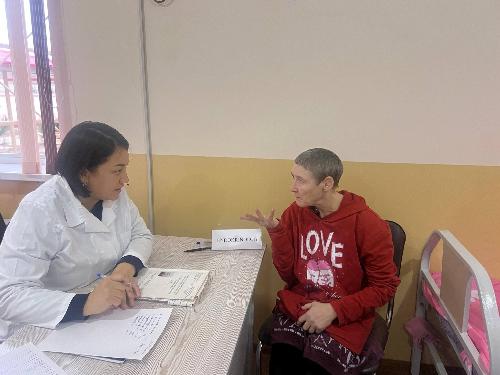 RSNPMCEF at an in-depth medical examination organized by VSSB at the Muruvvat girls' boarding school on January 16, 2026.