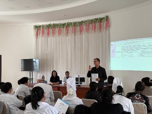 On 21.02.2026, a training seminar was organized with the participation of general practitioners of the Samarkand region.