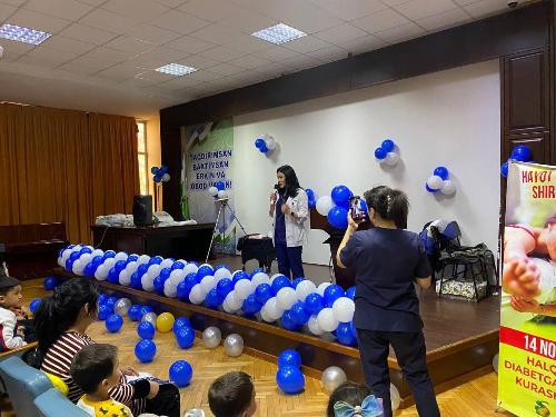 Во благо человека! Детское отделение РСНПМЦЭ имени академика Е.Х.Туракулова 14.11.2023 организовало мероприятие для детей, посвященное дню профилактики сахарного диабета.