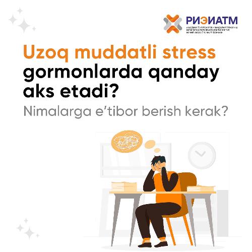 Doimiy stress tanamizdagi gormonlarga sezilarli ta’sir qiladi. Bu yerda asosiy «aybdor» kortizol bo’lib, u yomon vaziyatlarni yengishga yordam beradi, ammo uzoq muddatda muammolarga olib kelishi mumkin: