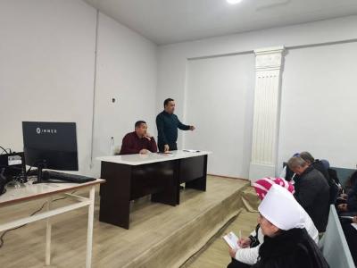 For the benefit of man! On February 12, 2024, in the conference hall of Andijan District MCHP together with the Director of Andijan Branch of RNPMCE conducted a “lesson of mastery” on the order of screening