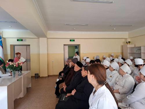 On January 20, 2026, a lecture was given to the medical staff of the 63rd SP of the Almazar district of the city of Tashkent by an endocrinologist