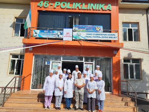 For human dignity! H.A. Begmatova and Tursunaliev Y., an employee of the Oltinkol district branch, checked the reliability of the conducted screening examinations and the state of medical documents in SP 45 and SP 46. 