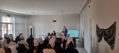 04.02.2026 RIEIATM Konsultativ Poliklinikasi xodimlari Ibragimova M.R. va Nazarova Sh.A. Sirdaryo viloyatining Mirzaobod va Okoltin tumanlarida o'quv seminarlari o'tkazdilar.