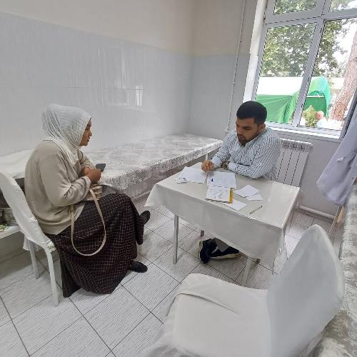 For human dignity! Surkhandarya branch of RSNPMCE named after E.H.Turakulov conducted screening event and medical examination of residents of the neighborhood of SP №18 of Denov district.