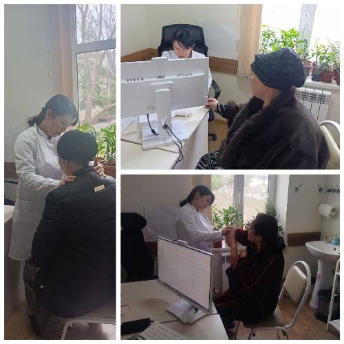 Jizzakh Regional Administration of Social Security dated November 6, 2025 on the organization of the mass event "HEALTH MARATHON", 89 residents underwent an in-depth medical examination and screening on February 5-6, 2026