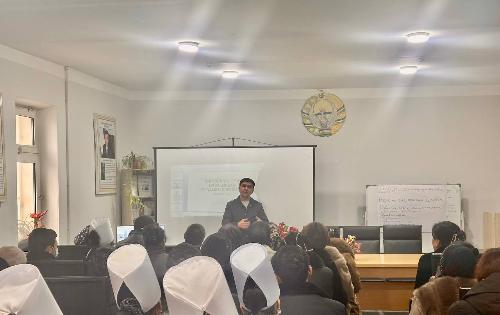 On December 20, 2025, a seminar was held in the conference hall of the RNCEMP by employees of the Namangan branch of the RSNPMCE, B. Davlatov and F. Atavaliyeva.