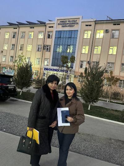 On November 17-19, the Center's Deputy Director for Scientific Work, Professor Z.Y. Khalimova, and the Center's qualified specialist, regional curator, Doctor of Medical Sciences N.S. Nazarova visited the Jizzakh region. 