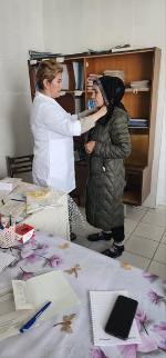  For human dignity!  On 14.02.2025 the curator of Uchkurgan SPD RSSPMCENF Tojimirzaeva N. conducted a screening inspection of the activities of medical teams of SP “Yangier 2” and a screening inspection of the population over 40 years old.