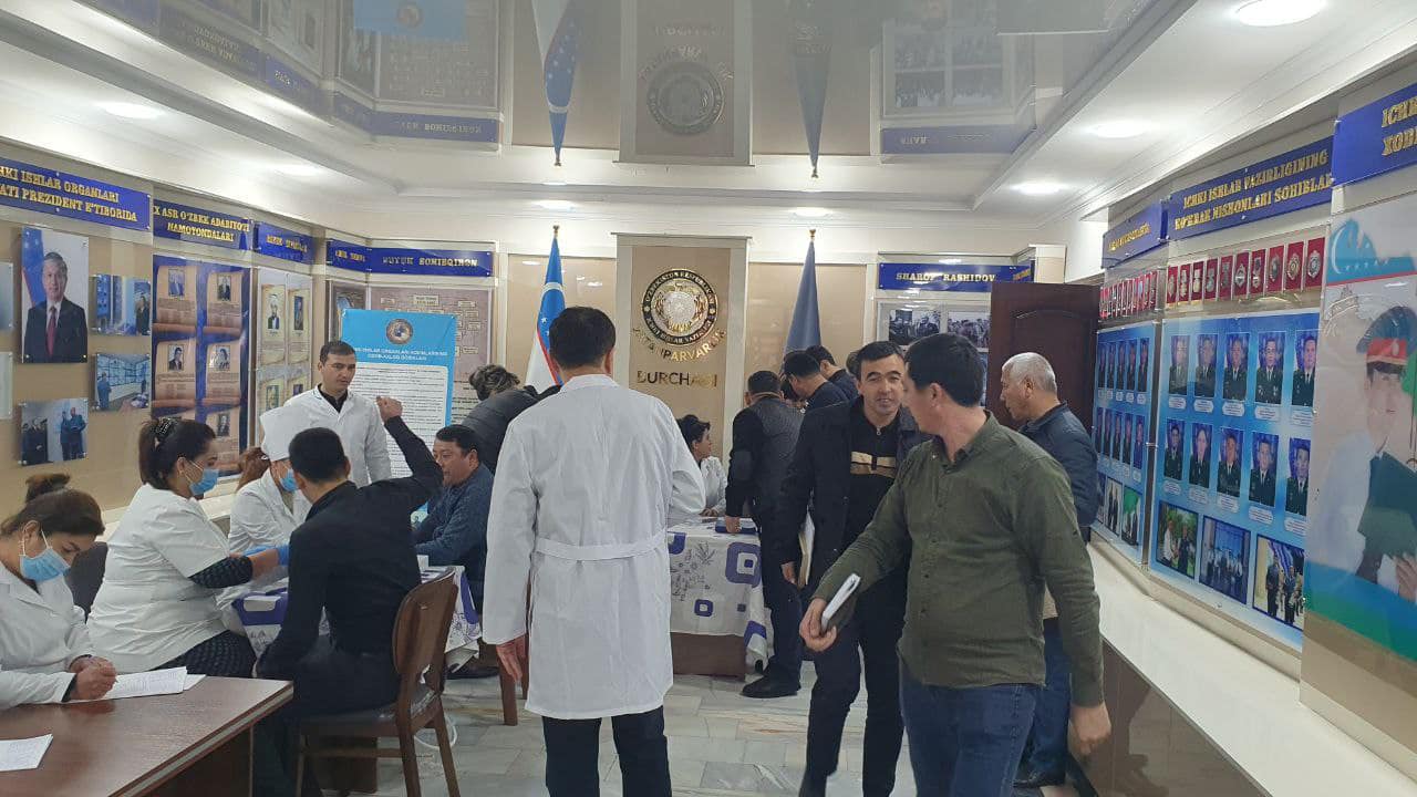 Навбатдаги тарғибот кунида. Жиззах вилояти ички ишлар бошқармасида