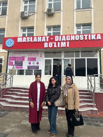 2026-йил 16-феврал куни Каттақўрғон марказий поликлиникасига РИЭИАТМиниг Самарқанд вилояти куратори Ф.Б. Махмудова ва Каттақўрғон шаҳар куратори Ш.М. Даминова ташриф буюришди.