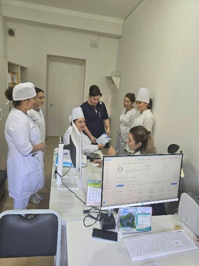 On 21.06.2025, G.A.Nuriddinova, endocrinologist of Tashkent city branch of RSNPMCE named after academician Y.H.Turakulov, inspected the service of CDP of Yangikhayot district.